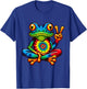 Tie-Dye Frog Peace Sign Women Kids T-Shirt - T-Shirt | Royal