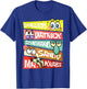 Mademark x SpongeBob SquarePants - SpongeBob Patrick Squidward Sandy Mr Krabs SpongeBob Fans T-Shirt - T-Shirt | Royal