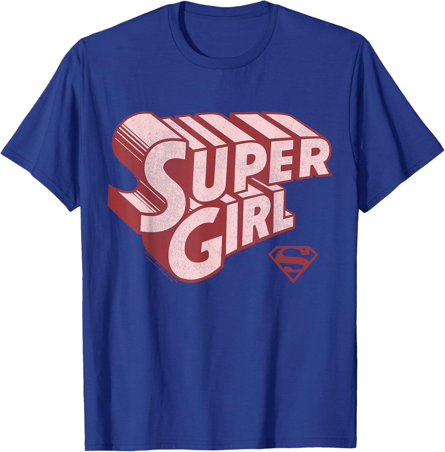 DC Comics Supergirl Retro Logo T-Shirt - T-Shirt | Royal
