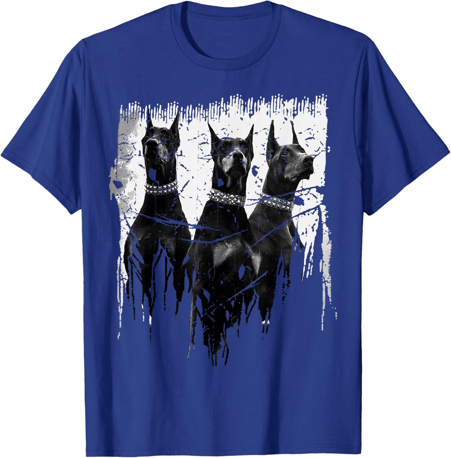 Dobermann Pinscher Black and White Dog Lovers für Männer, Frauen, Mädchen, Kinder - Schwarz, Kurzarm, Klassische Passform, S T-Shirt - T-Shirt | Royal