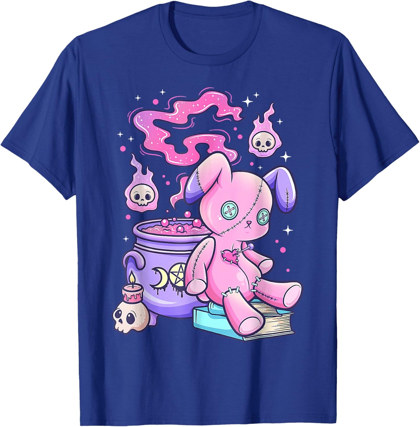 Kawaii Pastel Goth Cute Creepy Witchy Bear Small T-Shirt - T-Shirt | Royal