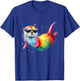 Otter Men Woman Colorful Watercolor Otter T-Shirt - T-Shirt | Royal