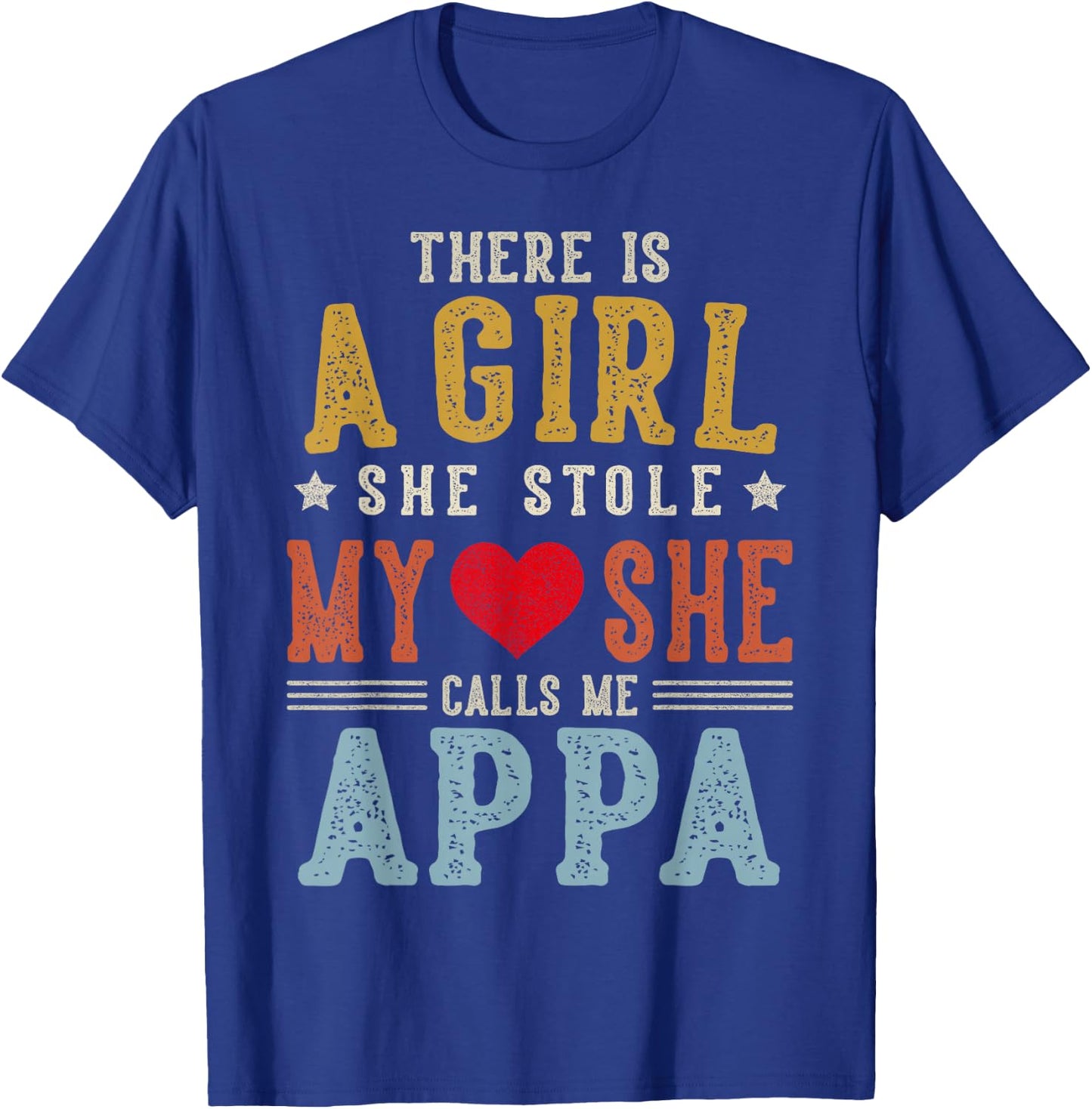 She Calls Me Appa Funny Fathers Day Grandpa T-Shirt - T-Shirt | Royal