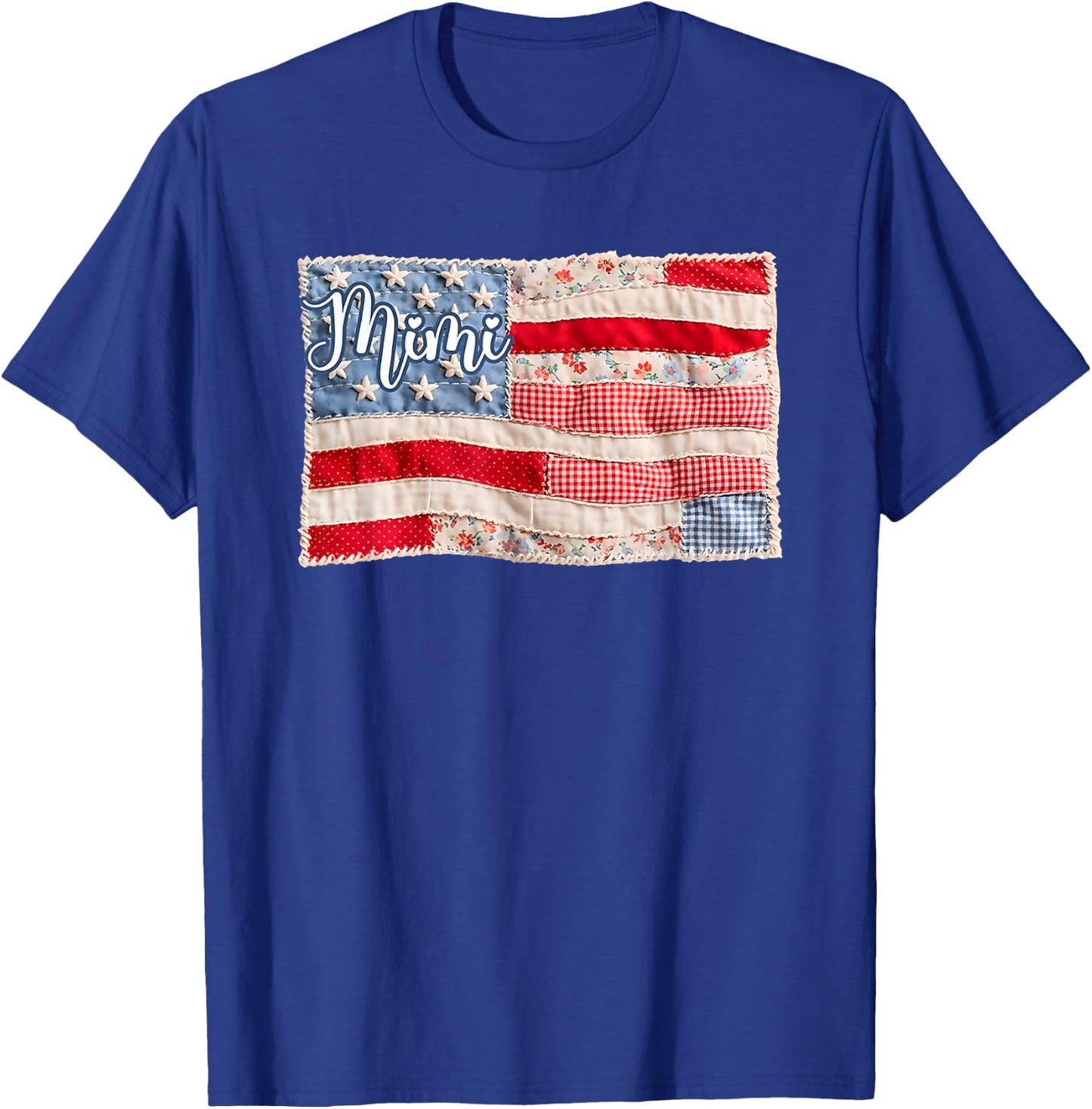 Mimi Patriotic American Flag 4th of July T-Shirt - T-Shirt | Royal