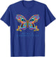 Mystic Connecticut Souvenir Butterfly Graphic T-Shirt - T-Shirt | Royal