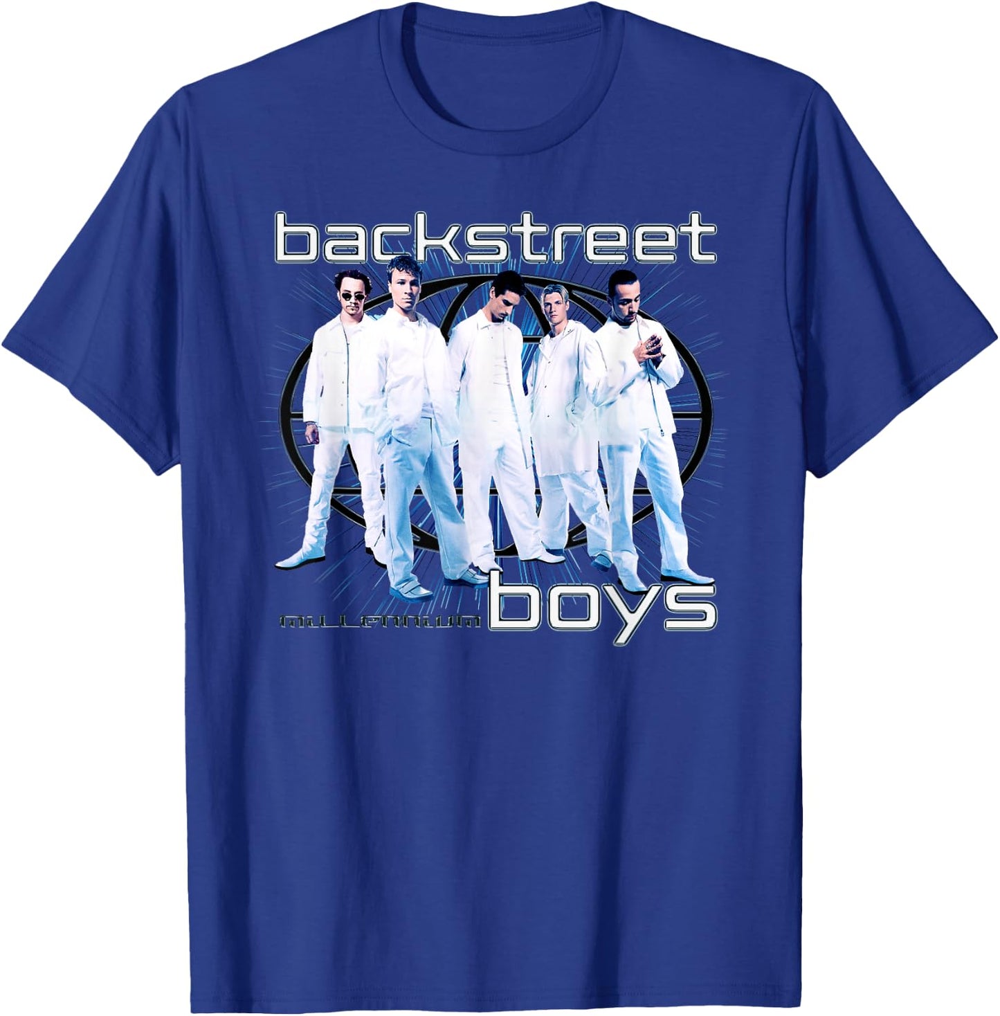 Backstreet Boys Millenium Globe T-Shirt - T-Shirt | Royal