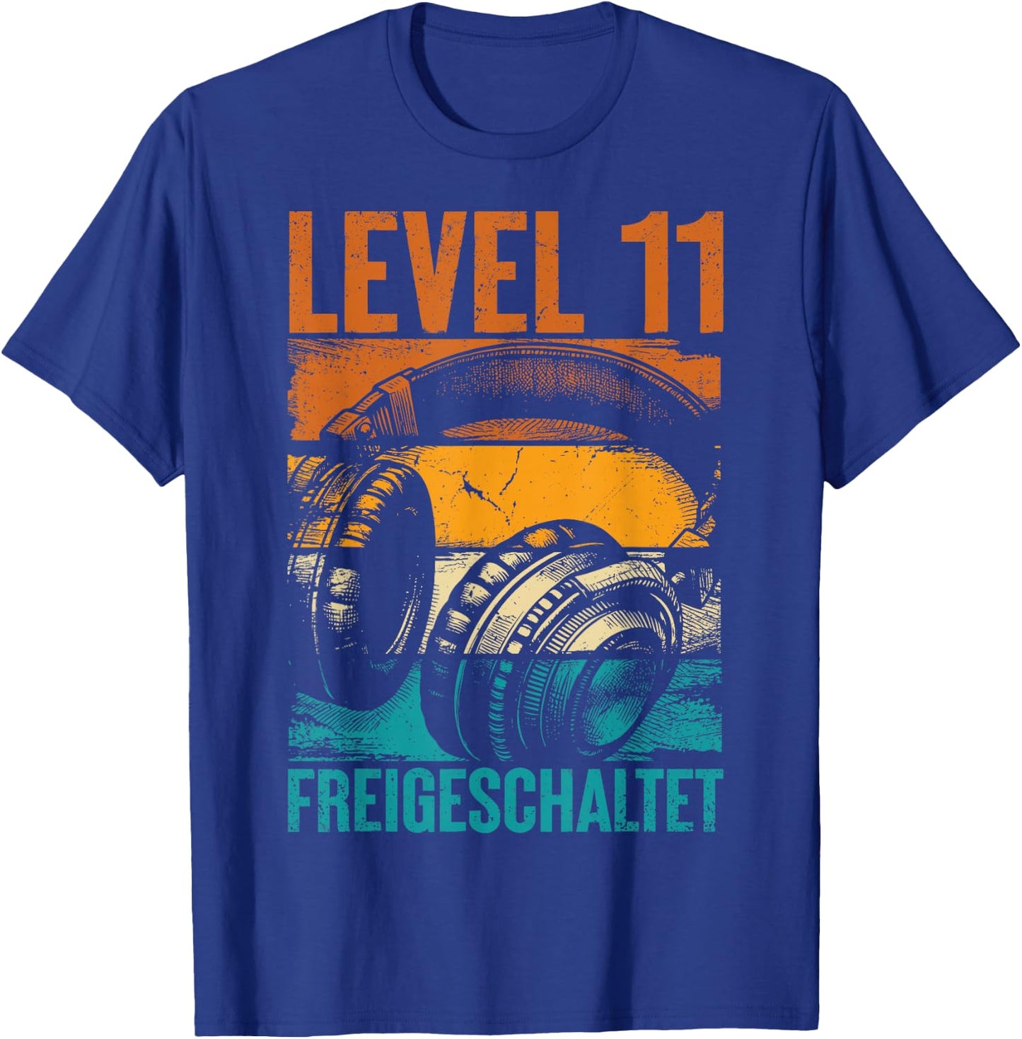 11th Birthday Boys Video Gamer Level 11 Unlocked Boys T-Shirt - T-Shirt | Royal