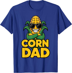 Corn Dad Funny Food Lover Cool Dad Humor Farm Life Vibes T-Shirt - T-Shirt | Royal