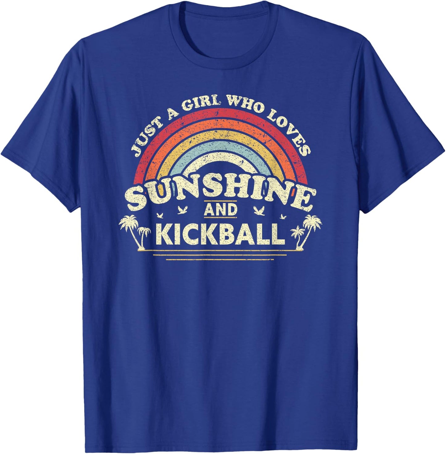 Kickball Shirt A Girl Who Loves Sunshine and Kickball T-Shirt - T-Shirt | Royal