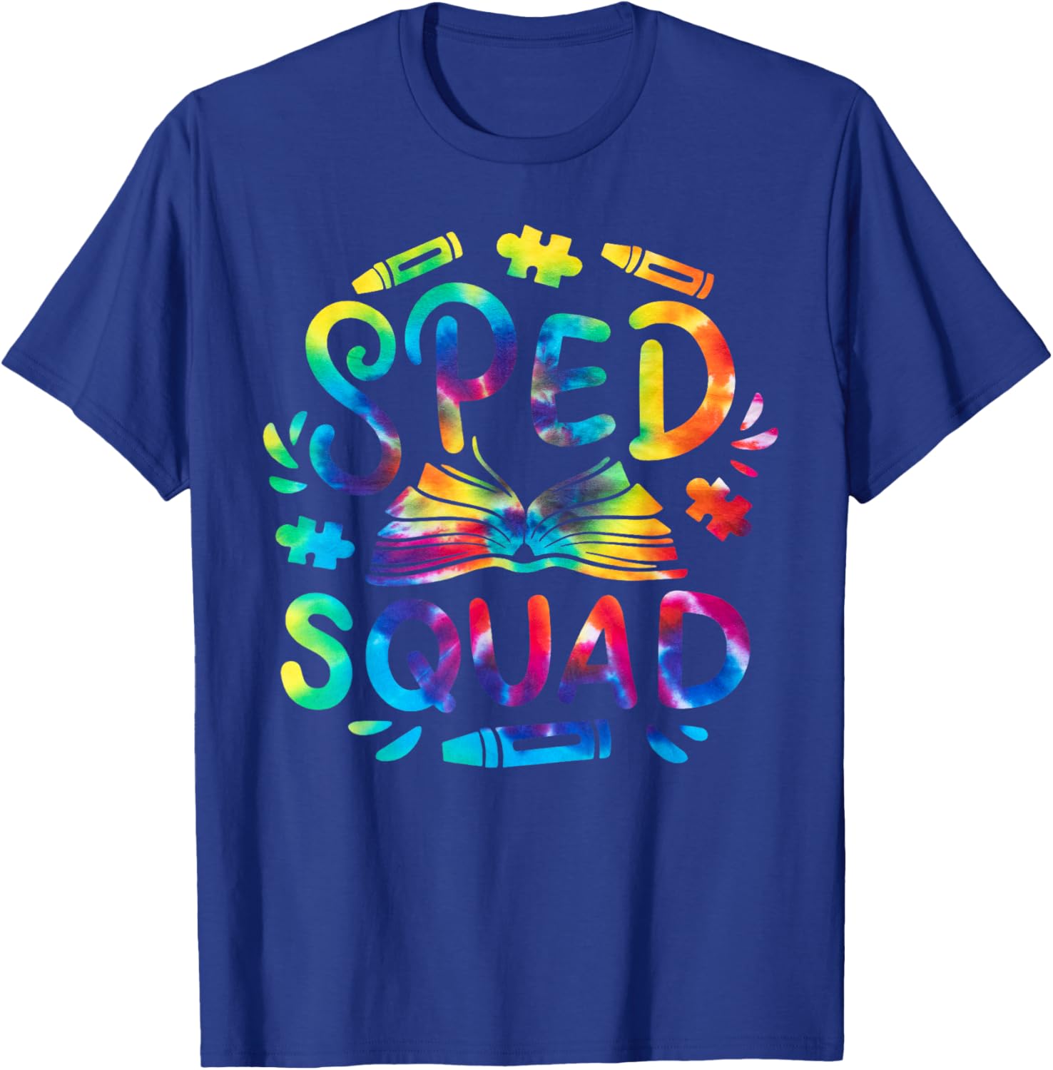 Special Education Teacher Sped Squad SPED Teacher Tie Dye T-Shirt - T-Shirt | Royal