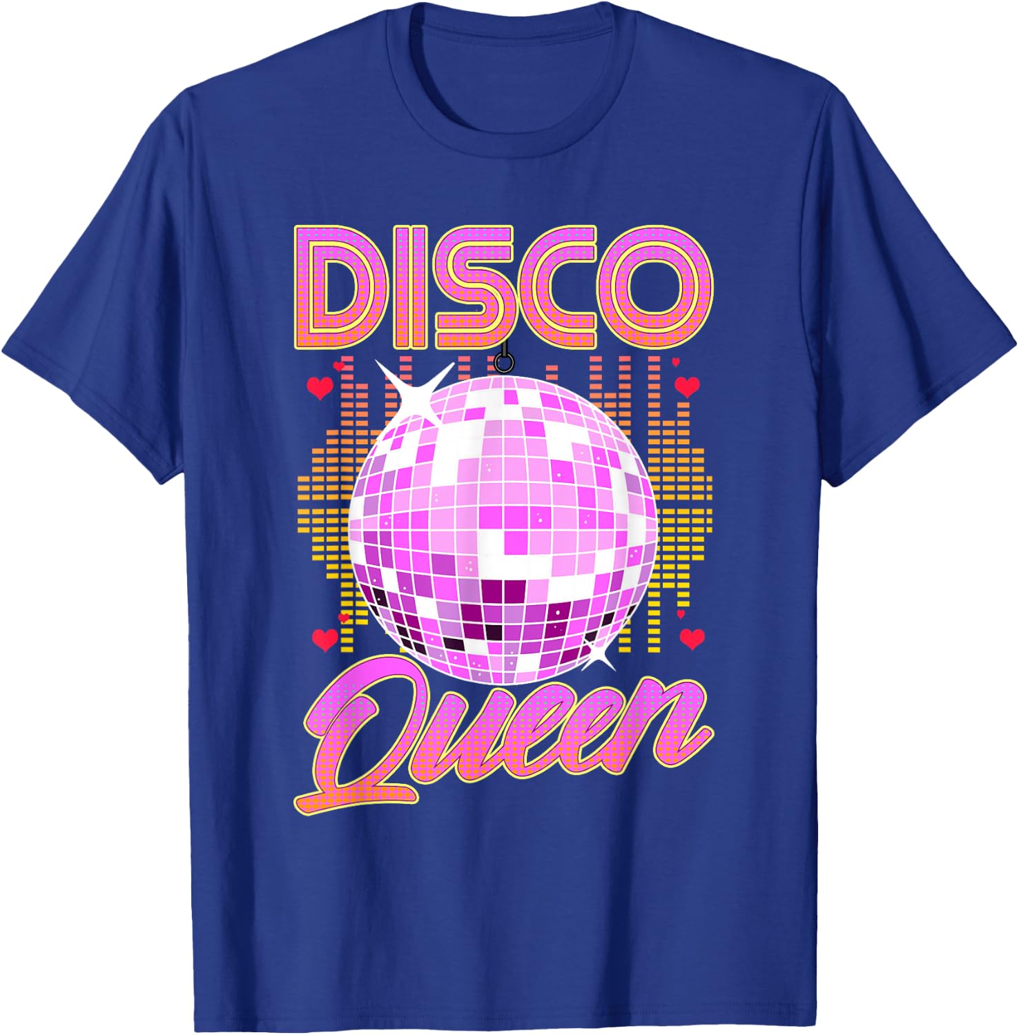 Disco Queen Retro 70s 80s Dance Party Mirror Ball Dancer , black, S T-Shirt - T-Shirt | Royal