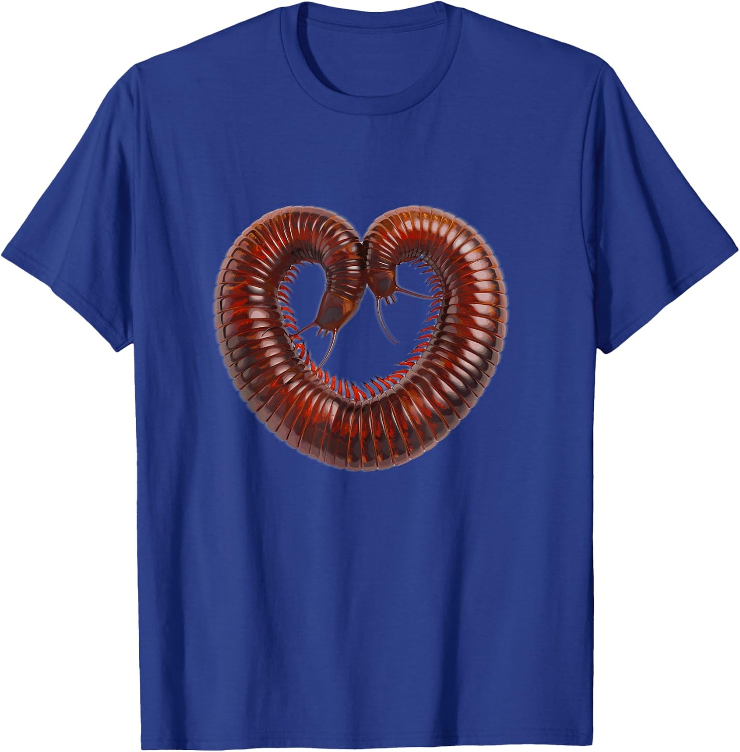 Millipede Lover Entomologist Heart Love Giant Millipede T-Shirt - T-Shirt | Royal