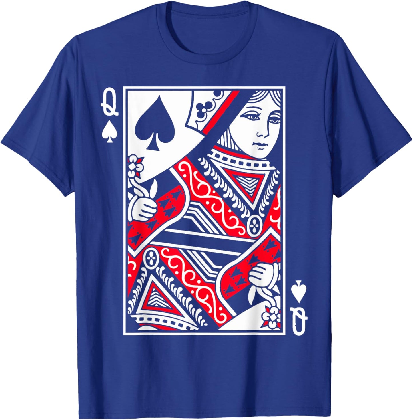 Queen of Spades Poker or Blackjack Queens Playing Card Cards T-Shirt - T-Shirt | Royal