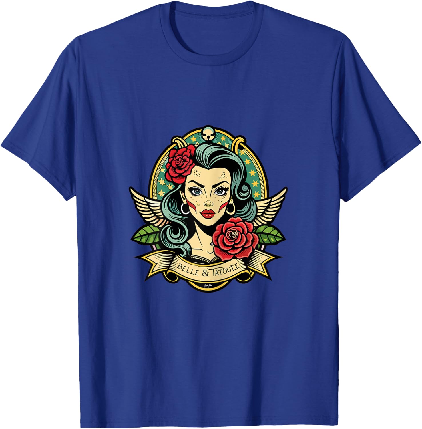 Beautiful & Tattoo Tattoo Gift T-Shirt - T-Shirt | Royal