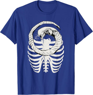 Alien: Romulus Xenomorph Chestburster in Ribcage Art , Black, S T-Shirt - T-Shirt | Royal