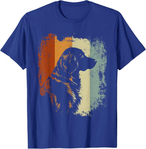 Flat Coated Retriever Dog Retro Design T-Shirt - T-Shirt | Royal