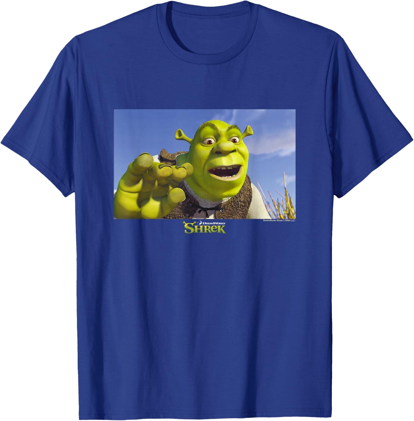 Shrek Iconic Sarcastic Shrek Scene Big Chest Poster T-Shirt - T-Shirt | Royal