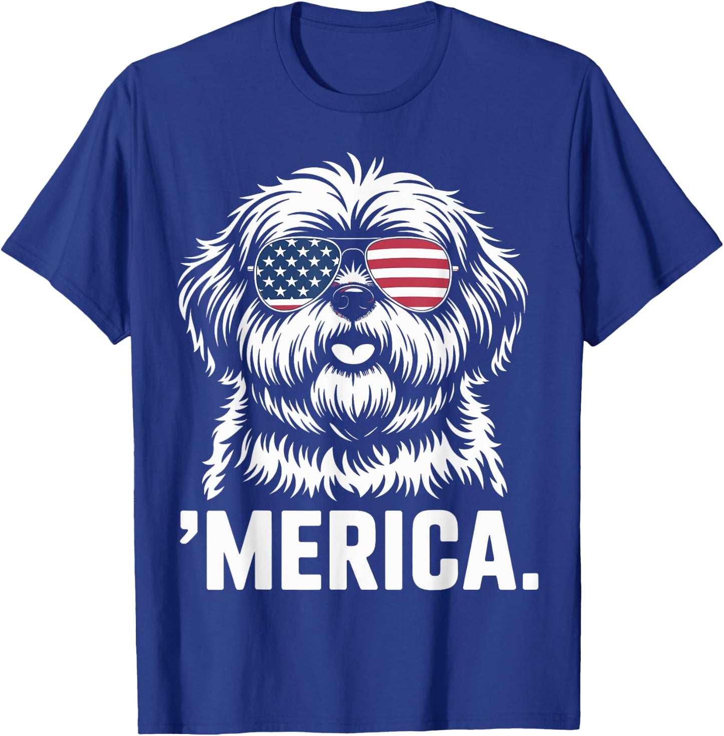 Shih Tzu 4th of July ‘Merica Patriotic T-Shirt - T-Shirt | Royal