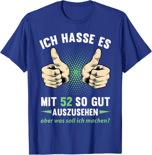 52. Geburtstag Mann Frau 52 Jahre 1974 Deko Lustig Geschenk T-Shirt - T-Shirt | Royal