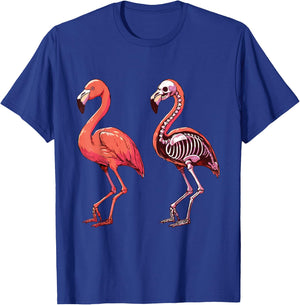 X-ray Flamingo Body Anatomy Radiography Skeleton T-Shirt - T-Shirt | Royal