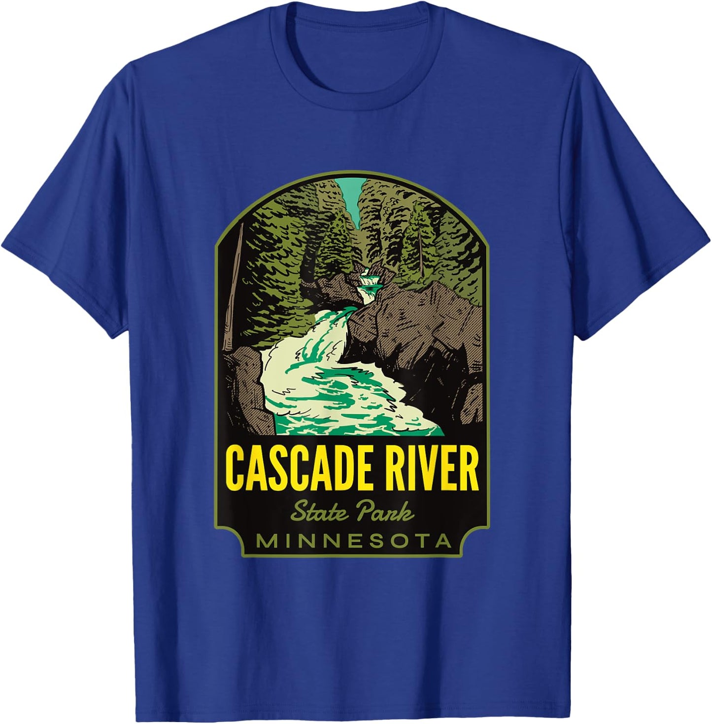 Cascade River State Park Minnesota T-Shirt - T-Shirt | Royal