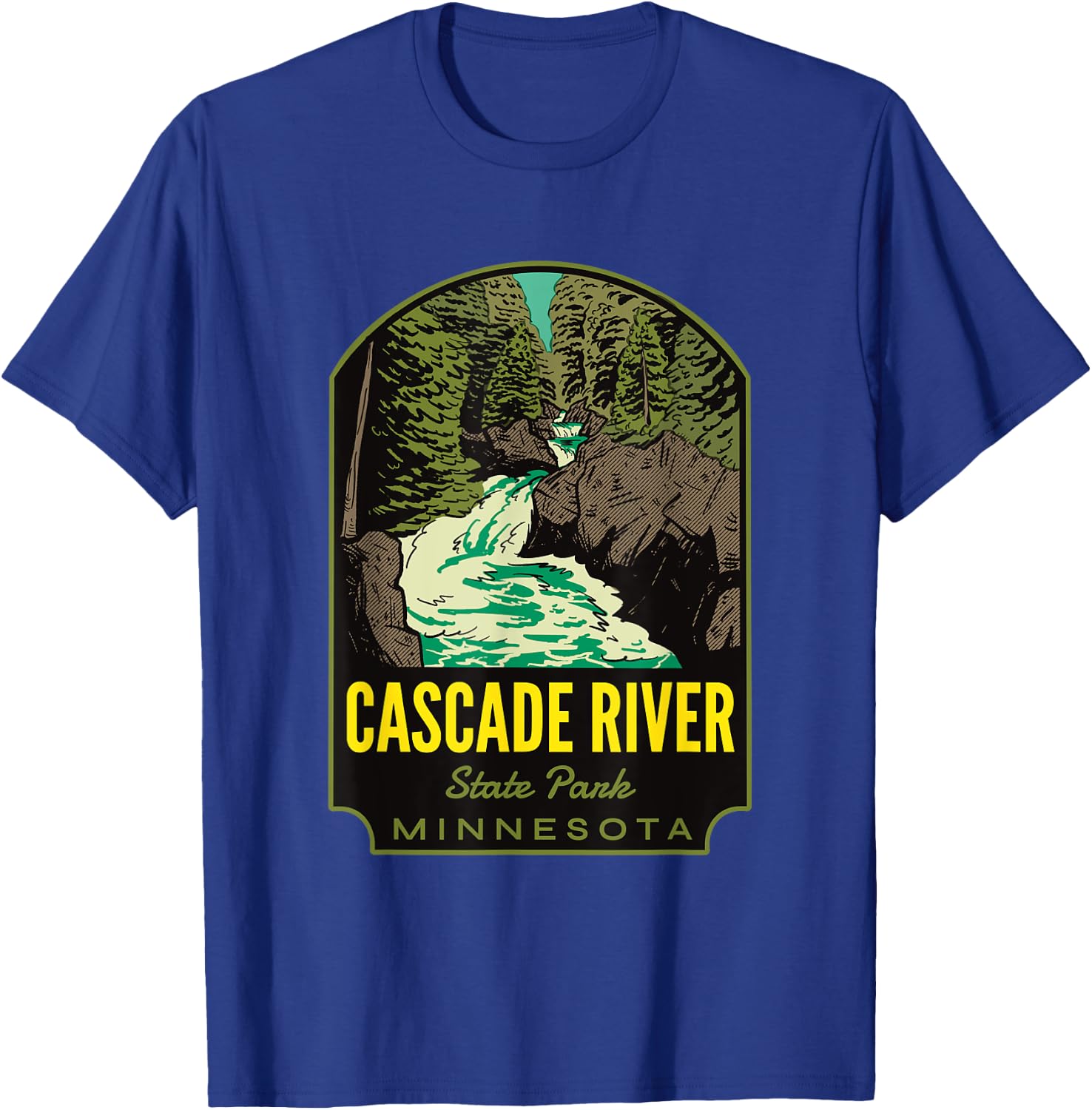 Cascade River State Park Minnesota T-Shirt - T-Shirt | Royal