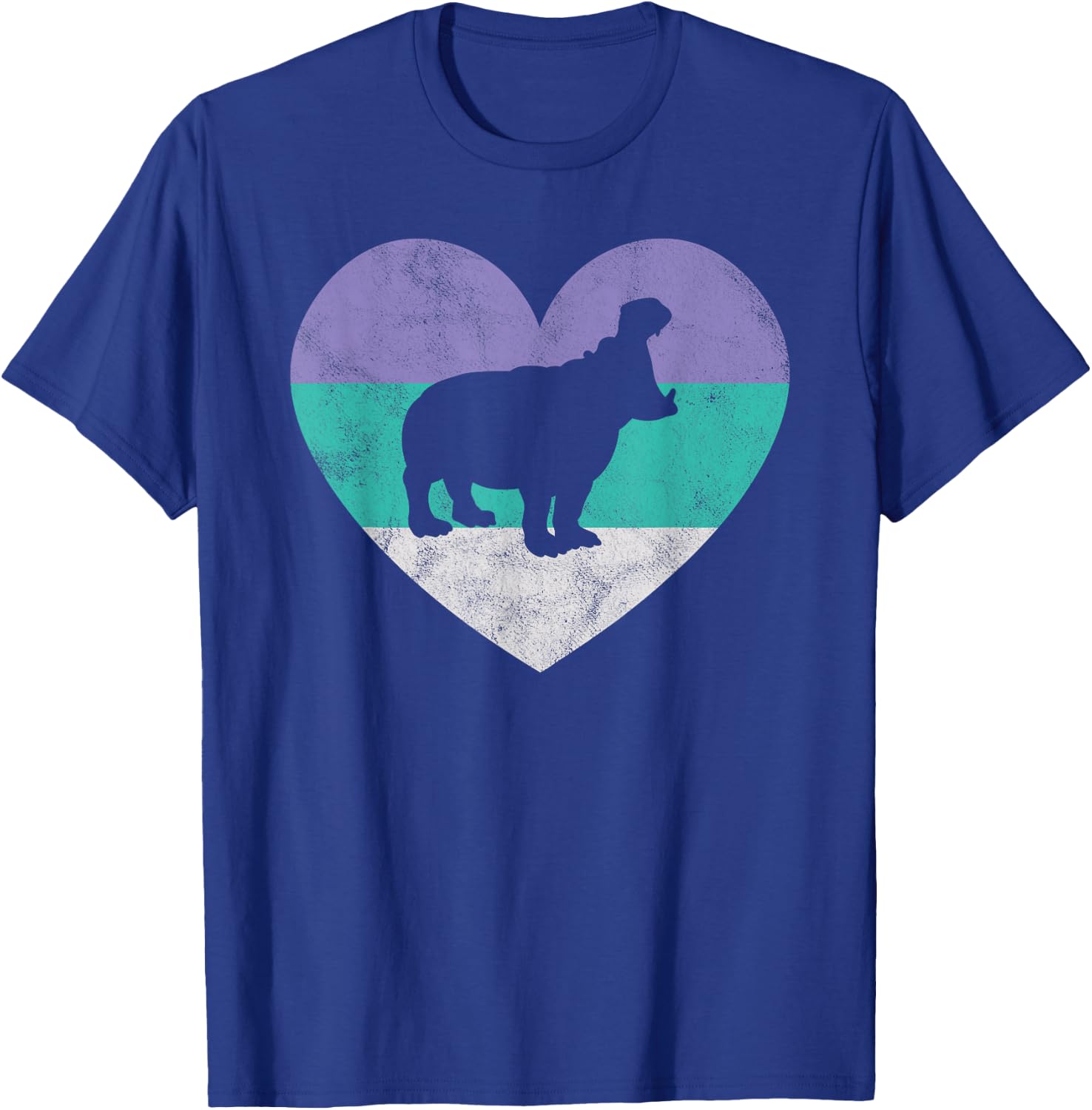 Hippopotamus Gift & Girls Retro Cute T-Shirt - T-Shirt | Royal