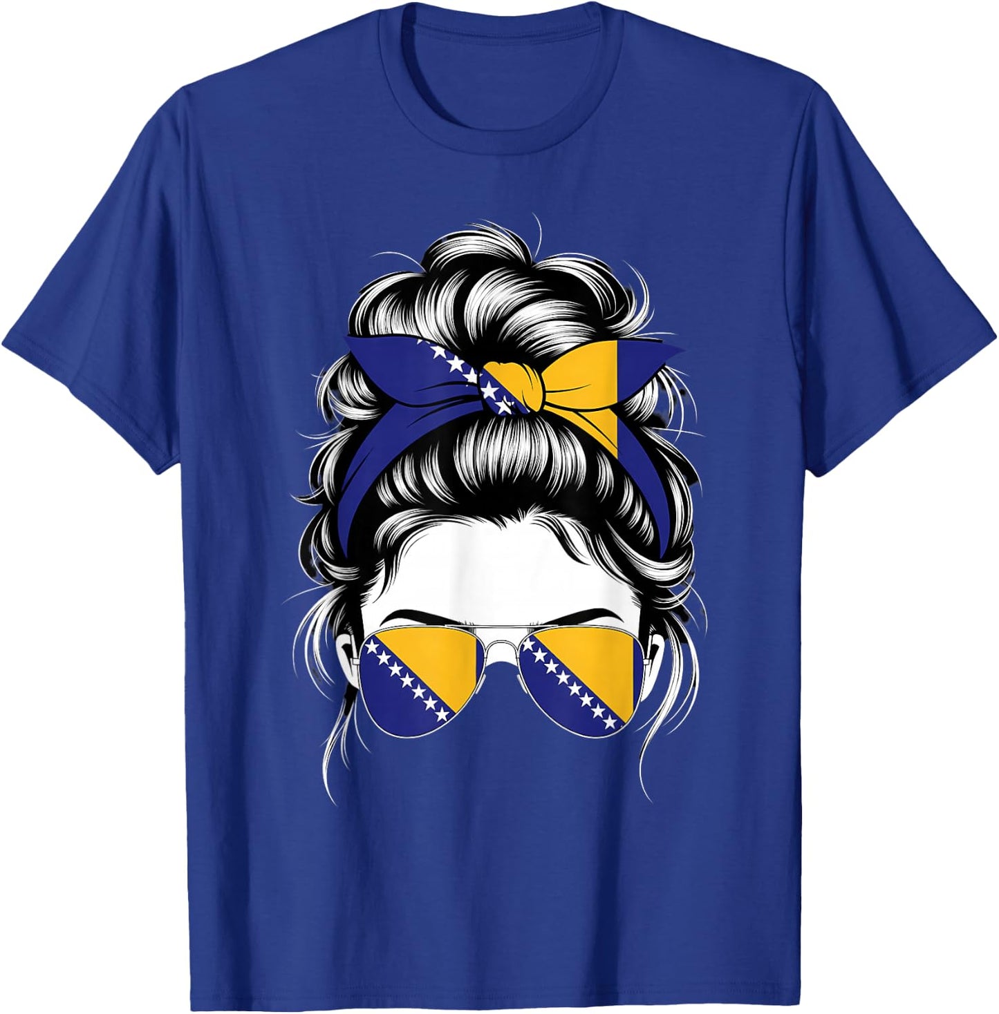 Bosnien und Herzegowina Flagge Bosnische Wurzeln T-Shirt - T-Shirt | Royal