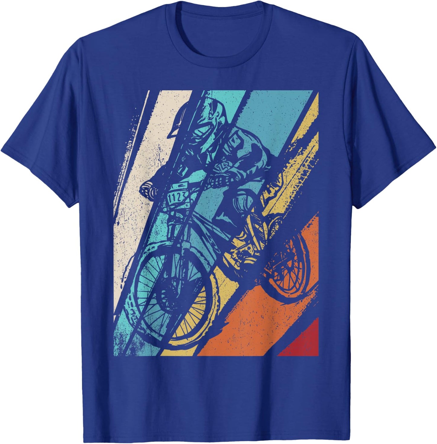 MTB Clothing Children's Adult MTB Gift Mountain Bike , black T-Shirt - T-Shirt | Royal