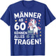 60th Birthday Man Woman 60 Years 1964 Decorative Funny Gift , black T-Shirt - T-Shirt | Royal