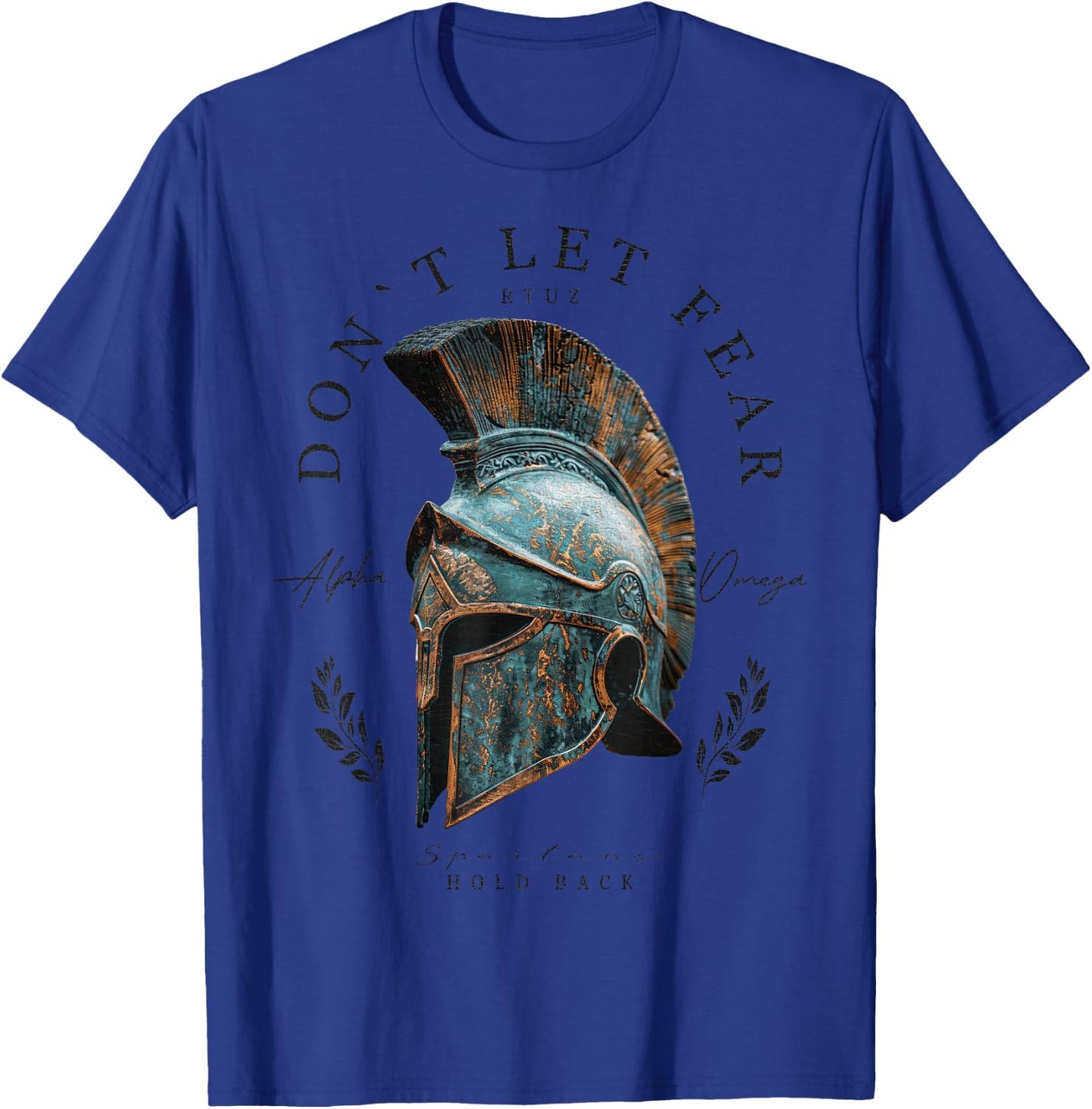 / Greece Patriot Spartan Warrior Griechischer Sparta Helm Krieger Soldat Spartaner T-Shirt - T-Shirt | Royal