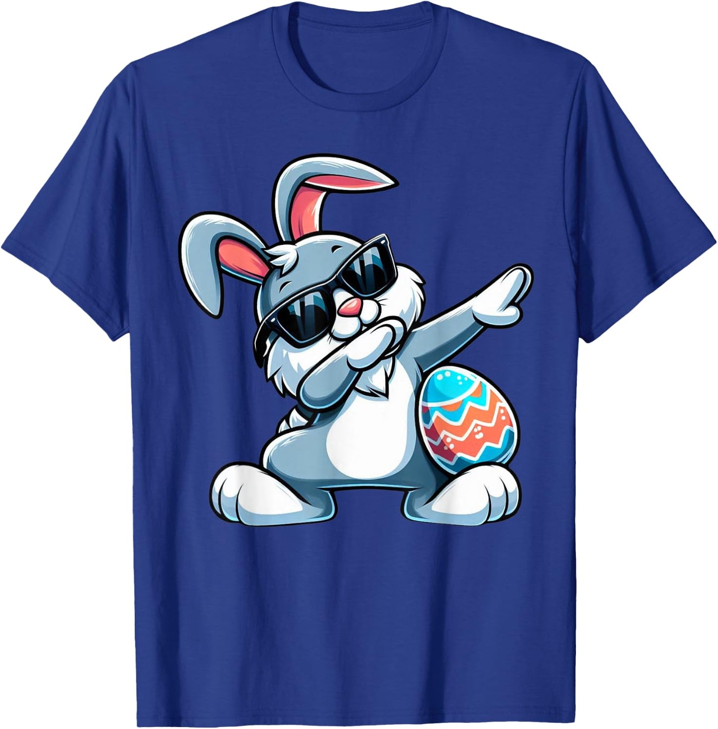 Dabbing Bunny Easter Eggs Dab Boys Girls Kids Rabbit T-Shirt - T-Shirt | Royal
