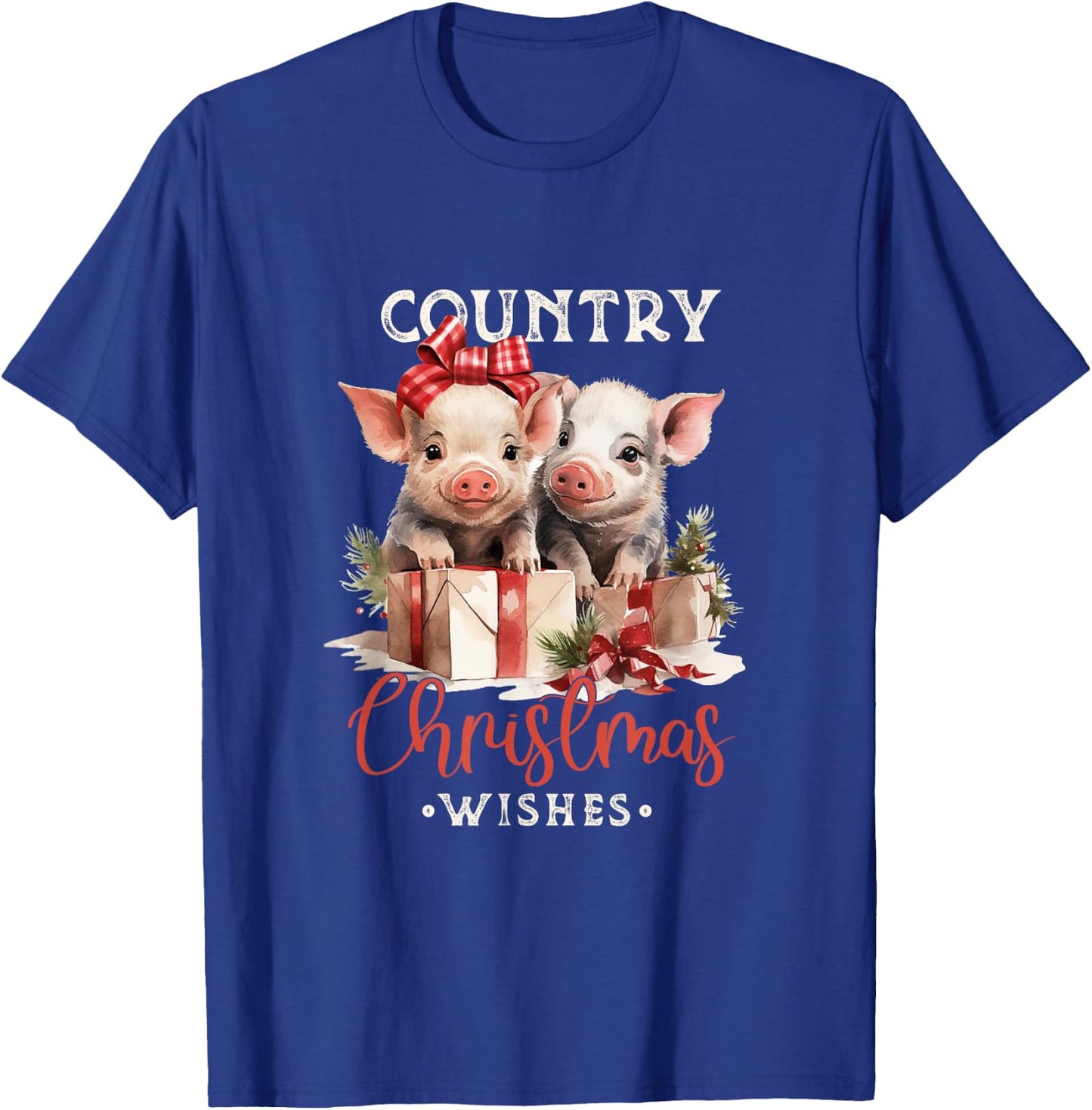 Christmas Pig Merry Pigmas Pig Lover T-Shirt - T-Shirt | Royal