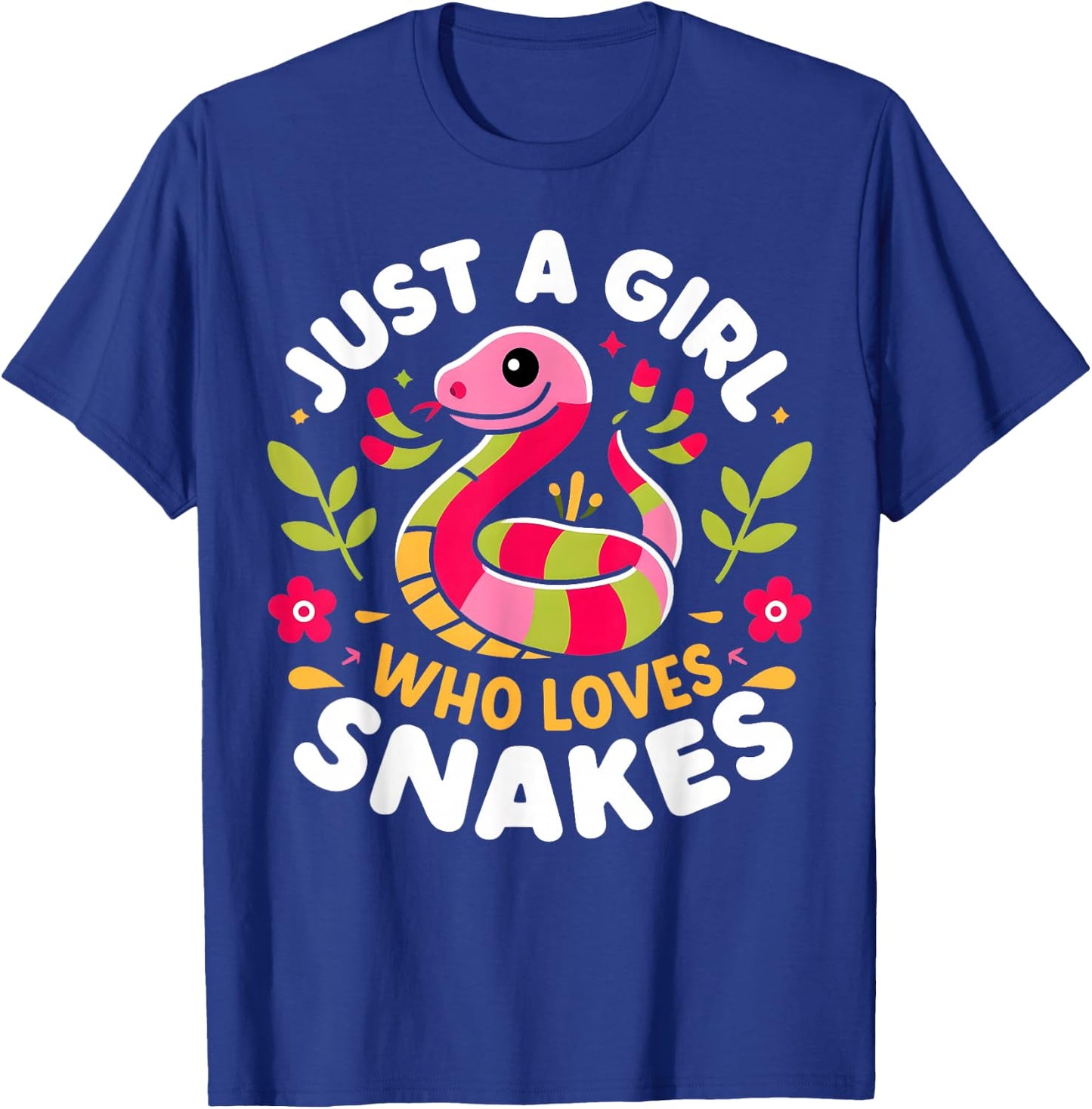 Snake Girl - I Love Snakes - Woman Snakes T-Shirt - T-Shirt | Royal