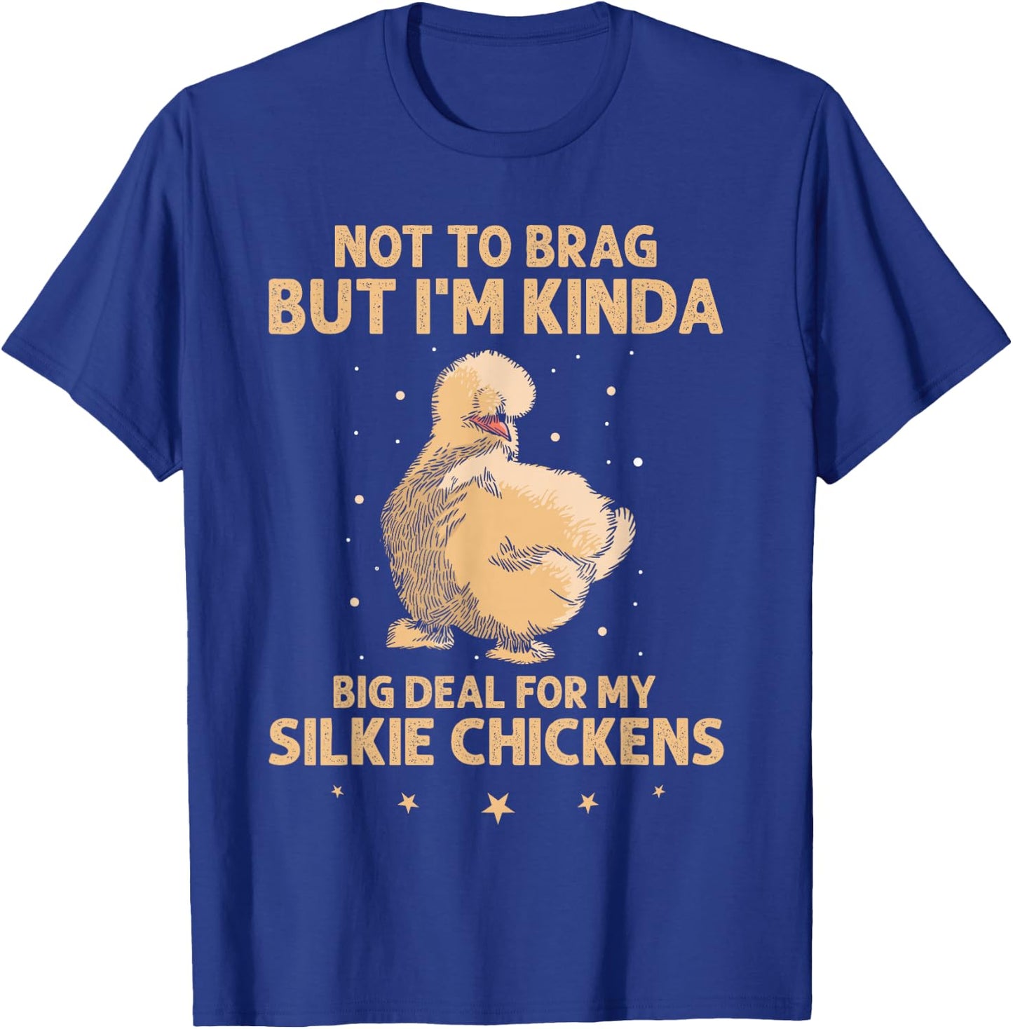Silkie Chicken Owner Mom Silkie Chicken Stuffed Animal T-Shirt - T-Shirt | Royal