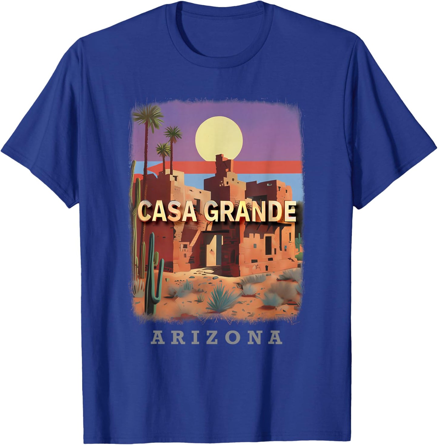 Casa Grande Arizona AZ Ancient Ruins SD588 T-Shirt - T-Shirt | Royal