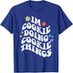 Retro Groovy Im Cookie Doing Cookie Things Funny Mother's T-Shirt - T-Shirt | Royal