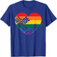 LGBT Pride Flag Rainbow Lesbian Transgender Homo T-Shirt - T-Shirt | Royal