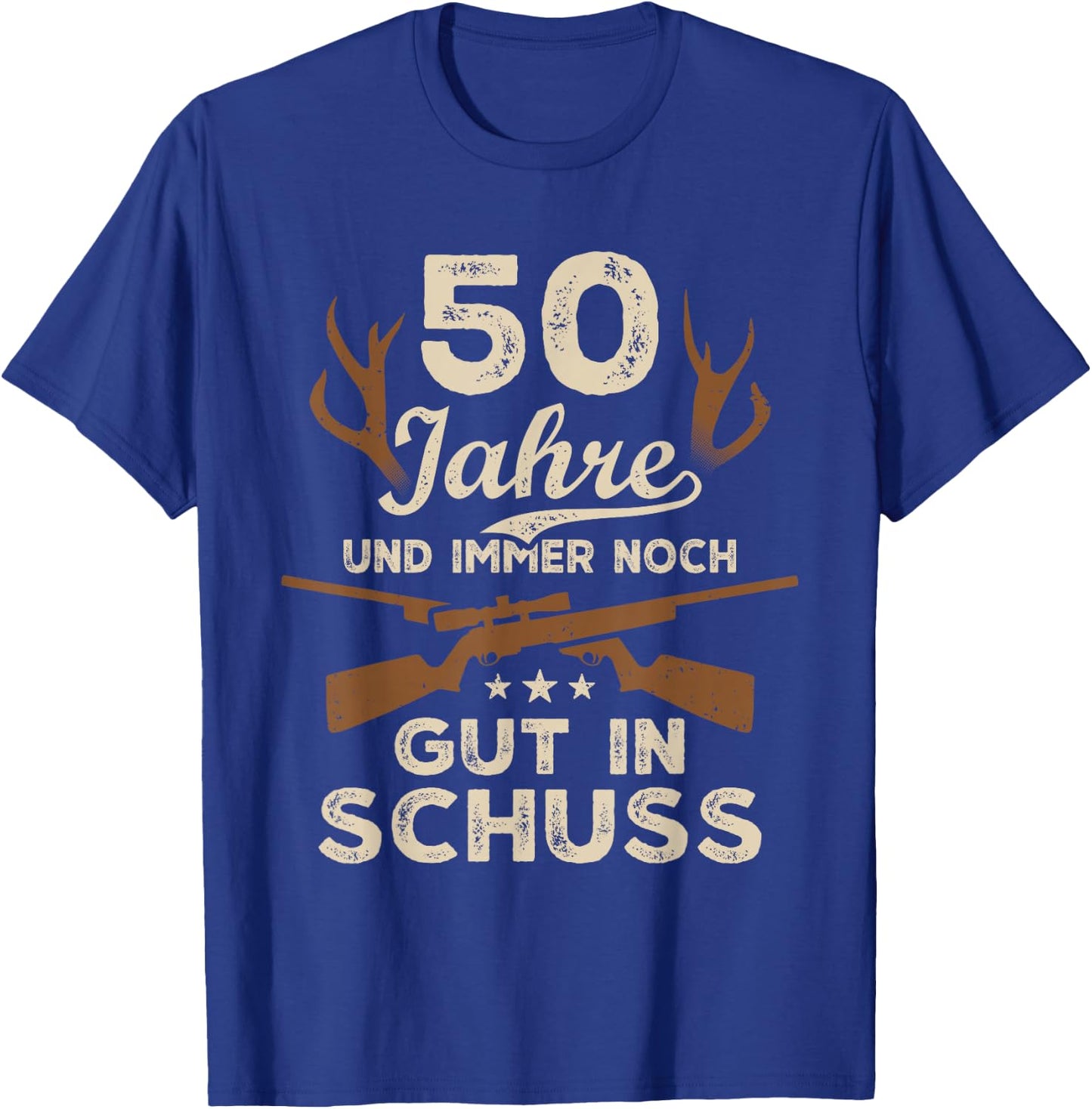 50 Jahre Jäger 50. Geburtstag Jagd T-Shirt - T-Shirt | Royal