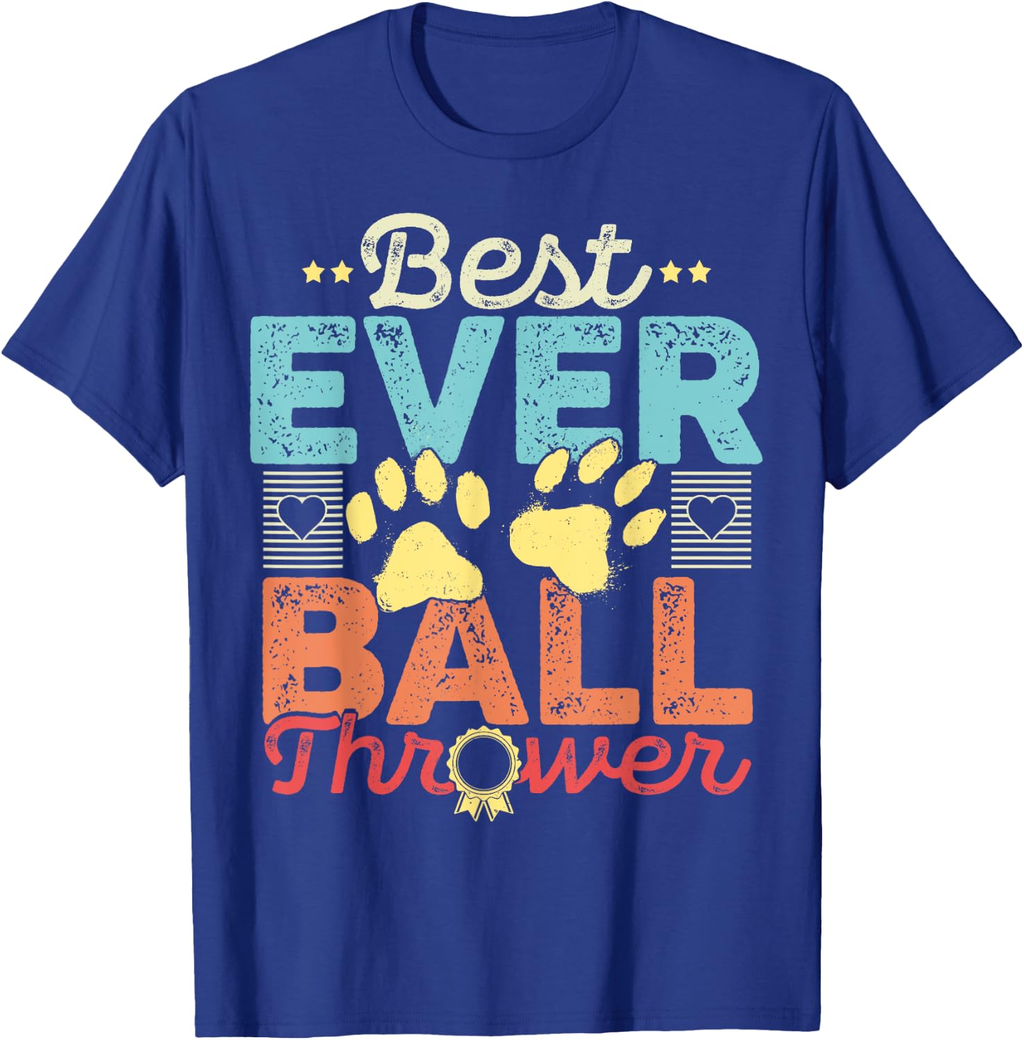 Dog Lover Gift - Best Ever Ball Thrower - Funny Gift Women Kids T-Shirt - T-Shirt | Royal
