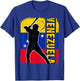 Venezuelan Baseball Player Venezuela Flag Baseball Fans T-Shirt - T-Shirt | Royal