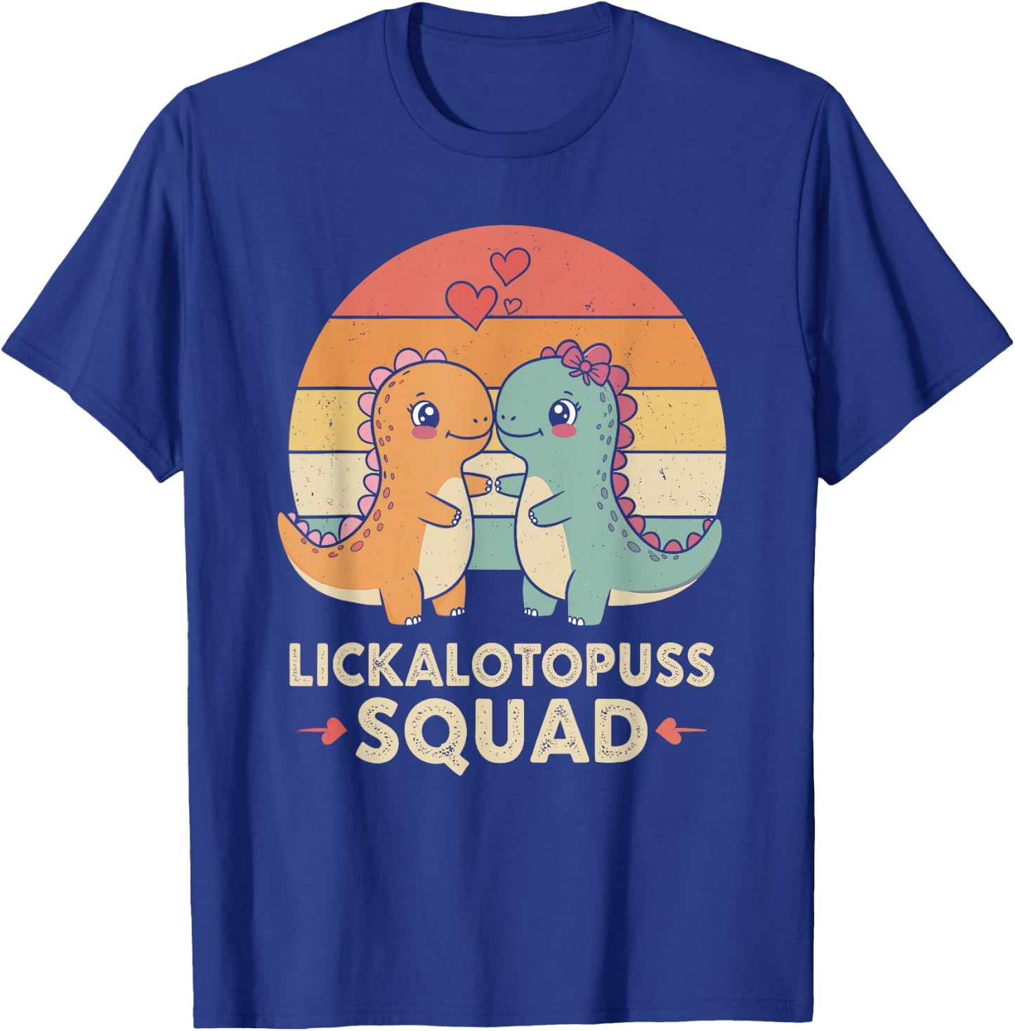 Lesbian Dinosaur Squad Funny Inappropriate Cute LGBTQ T-Shirt - T-Shirt | Royal