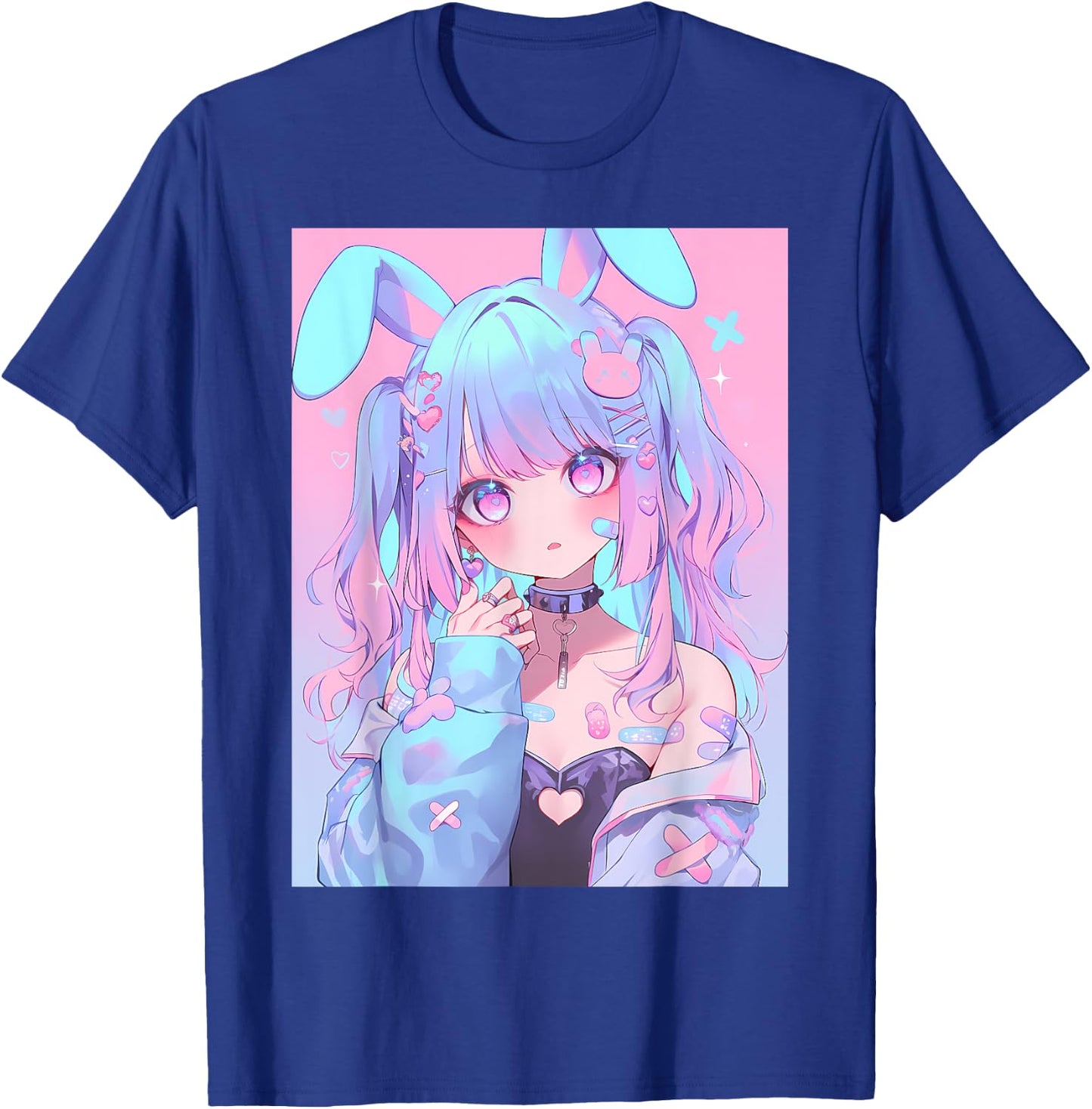 Kawaii Anime Bunny Rabbit Girl Manga T-Shirt - T-Shirt | Royal