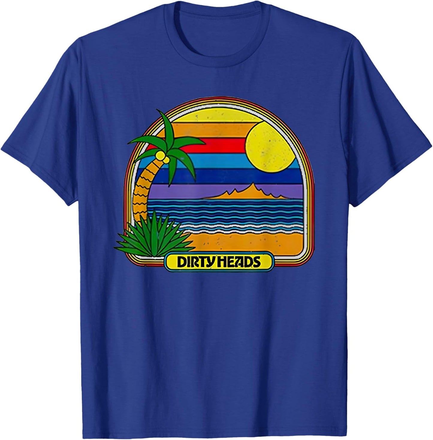 Dirty Heads Retro Beach T-Shirt - T-Shirt | Royal