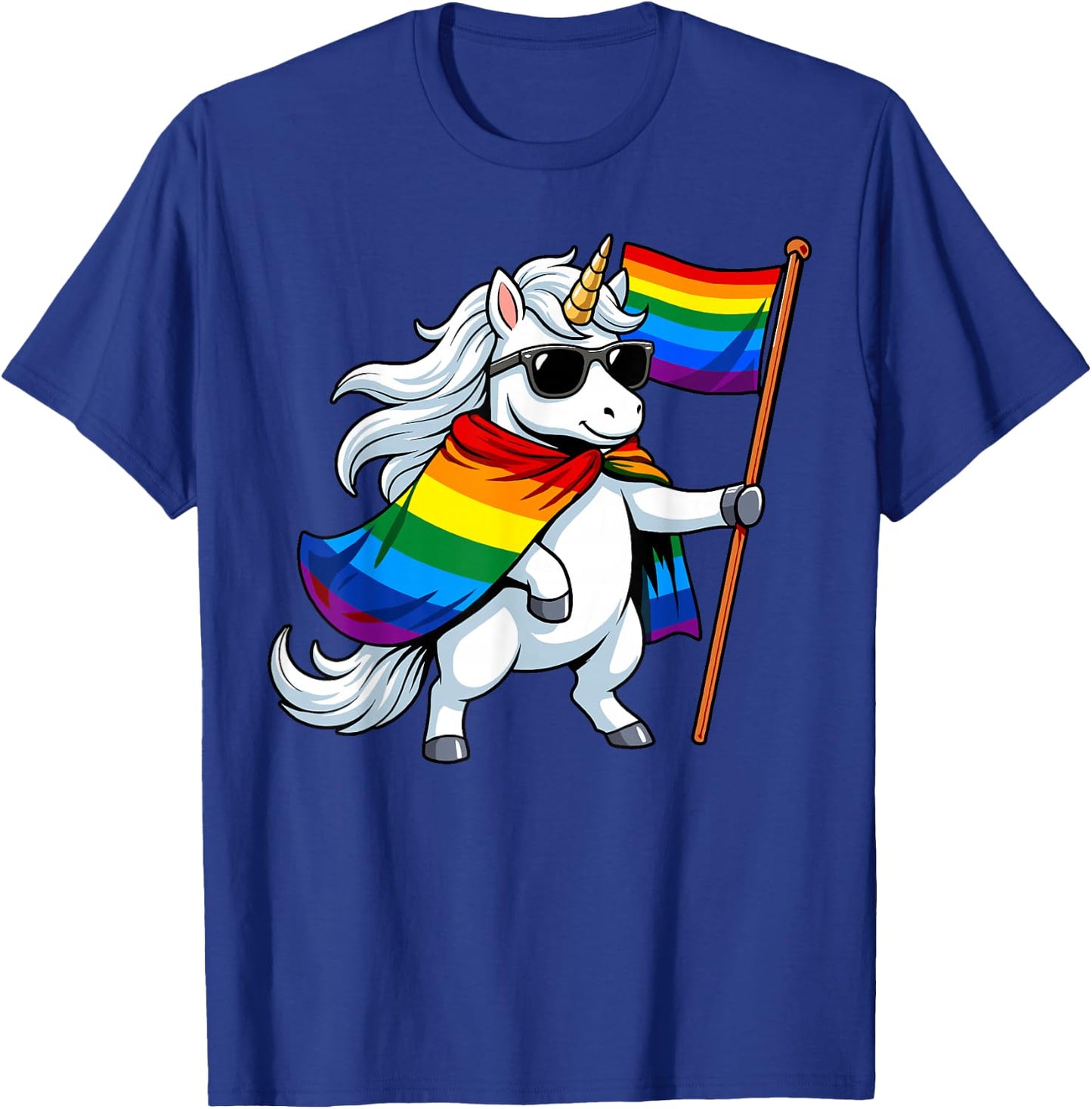 Einhorn-LGBTQ-Preismonat T-Shirt - T-Shirt | Royal