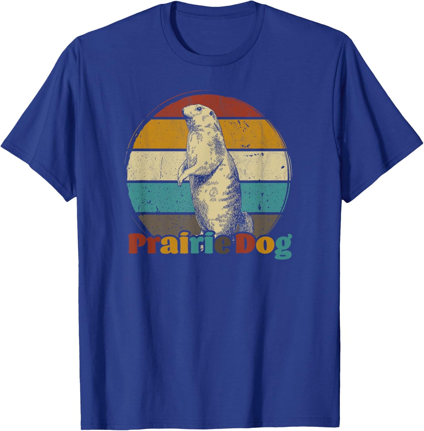 Prairie dog vintage for Prairie Dog Lover 60s 70s Retro T-Shirt - T-Shirt | Royal
