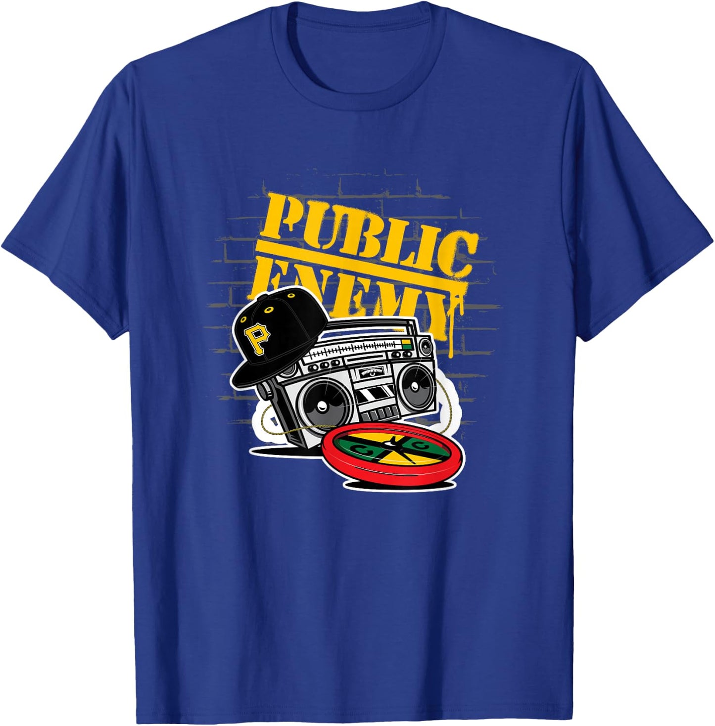 Public Enemy Boom Box | 1990er Vintage Legends T-Shirt - T-Shirt | Royal