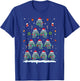 Manatee Christmas Tree Lights Women Manatee Xmas T-Shirt - T-Shirt | Royal