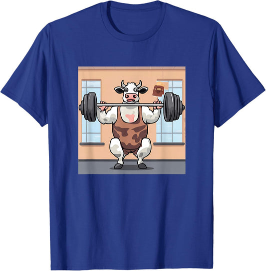 Lean Beef Cow Weightlifting Lean AF Lean Beef Patty T-Shirt - T-Shirt | Royal
