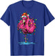 Flamingo Santa Christmas Tree Lighting Xmas Funny T-Shirt - T-Shirt | Royal